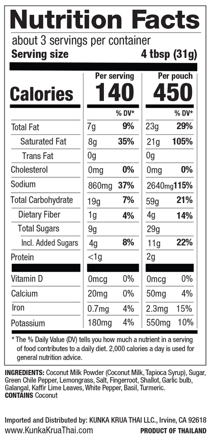 Thai Green Curry Dried Mix